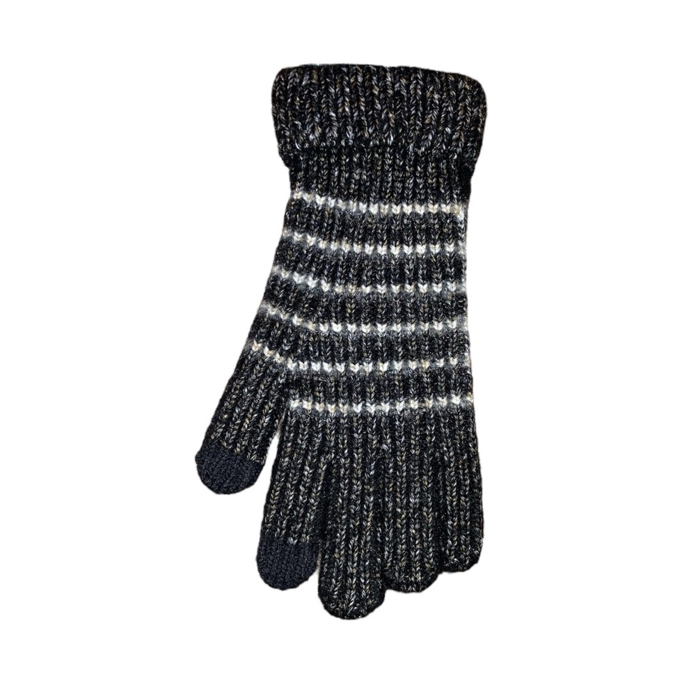 Time And Tru Strip Knit Ribbed Gloves - Picture 3 of 8